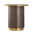 Elk Signature Accent Table, 18.5 in W, 18.5 in L, 19.25 in H, Metal Top H0895-10490